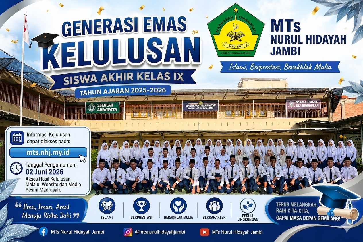 PENGUMUMAN KELULUSAN SISWA AKHIR KELAS IX TAHUN AJARAN 2025-2026